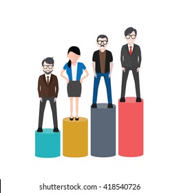 Human resource concept design on white background,vector