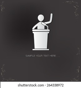 Human resource design on old background,vector