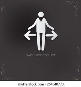 Human resource design on old background,vector