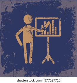 
Human resource design on old paper background,vector