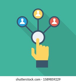 Human Resource flat icons for  human &  resource