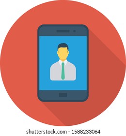 Human Resource flat icons for account  & affiliated 