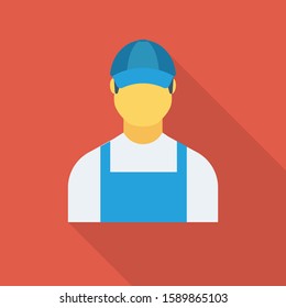 Human Resource flat icons for avatar  & male 