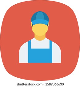 Human Resource flat icons for avatar  & male 