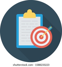 Human Resource flat icons for board  & employee 