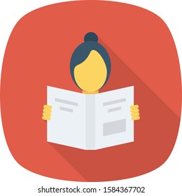 Human Resource flat icons for book  & article 