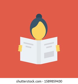 Human Resource flat icons for book  & article 