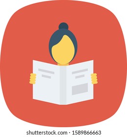 Human Resource flat icons for book  & article 