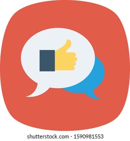 Human Resource flat icons for bubble & message 