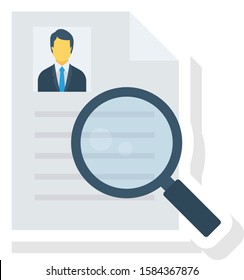 Human Resource flat icons for  career &  cv