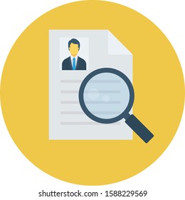 Human Resource flat icons for  career &  cv