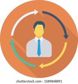 Human Resource flat icons for  career  & cv