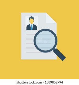 Human Resource flat icons for  career &  cv