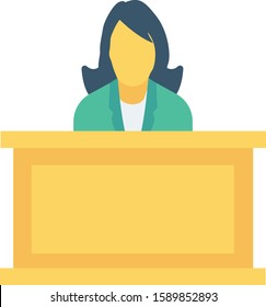 Human Resource flat icons for desk  & table 