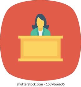 Human Resource flat icons for desk  & table 