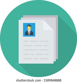 Human Resource flat icons for exchange  & CV 