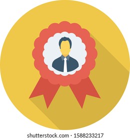 Human Resource flat icons for hiring  & chair 