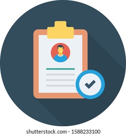 Human Resource flat icons for manager  & professional