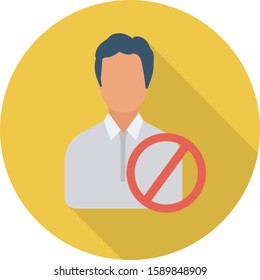 Human Resource flat icons for resume &  recruitment 
