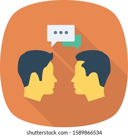 Human Resource flat icons for staff  & team 