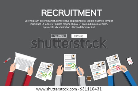 human resource or HR management infographics element and background. recruitment process. Can be used for statistic , business data, web design, info chart, brochure template.