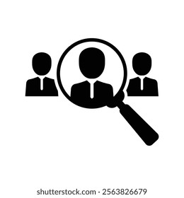 Human Resource Icon. Audience, businessman, group, human resources, market, research, targeting icon. Recruitment icon.