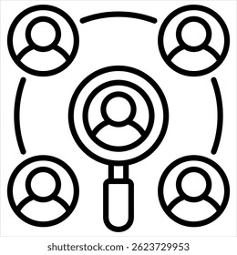 Elemento De Icono De Recursos Humanos Para Diseño