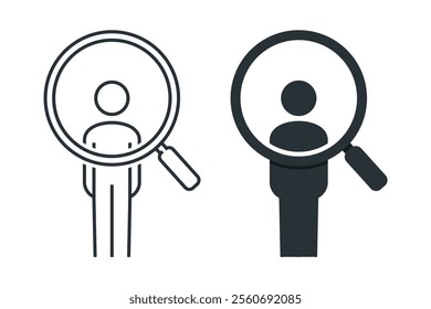 Human resource icon. Illustration vector