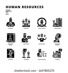 Symbol für Humanressourcen für digitale Medien und Druckmedien.