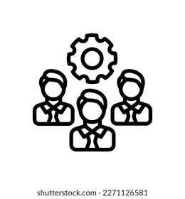 Human Resource icon in vector. Logotype
