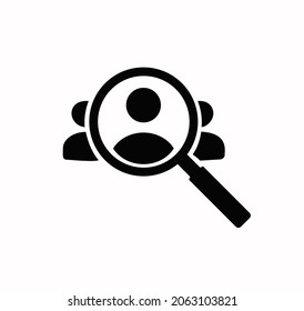 Human resource icon vector on a white background