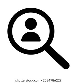 human resource icons. Hiring icons, loupe career symbol. Search job vacancy, find people. people wanted sign vector on white background