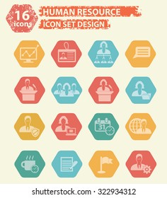 Human resource icons,vector