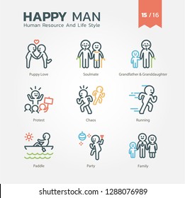 Human Resource And Life Style icon set 15