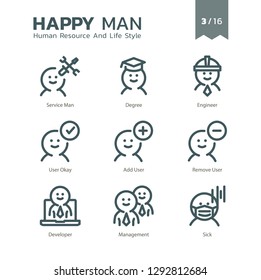 Human Resource And Life Style icon set 3