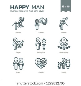 Symbol für Humanressourcen und Lebensweise 13