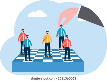 human resource Management, Business concept illustration, vector, web page.

