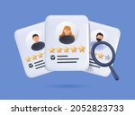 Human resource management and hiring concept. Job interview, recruitment agency vector illustration. 3D Vector Illustrations. Human Resources, Recruitment. 3D illustration free to edit, vector.
