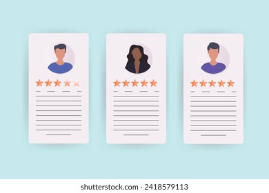 Human resource management and hiring concept. Job interview, recruitment agency vector illustration. 3D