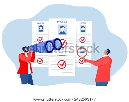 Human Resource Management and Hiring ,HR Human Resources find people to fill in job vacancy, recruitment or finding career opportunity concept choosing best candidate for job.