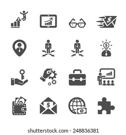 human resource management icon set 4, vector eps10.