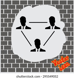 Human resource and management icon set