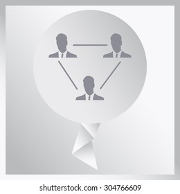 Human resource and management icon set