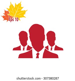 Human resource and management icon set.