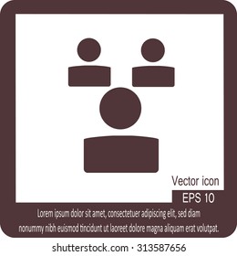 Human resource and management icon set.