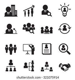 Human Resource Management Icon Set