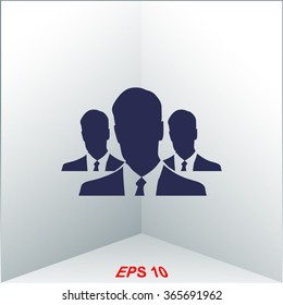 Human resource and management icon set.