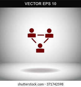 Human resource and management icon set.