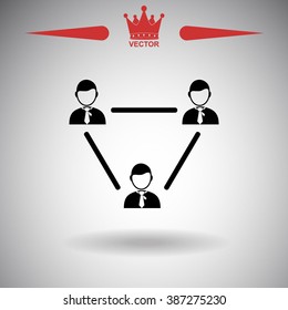 Human resource and management icon set.