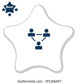 Human resource and management icon set.